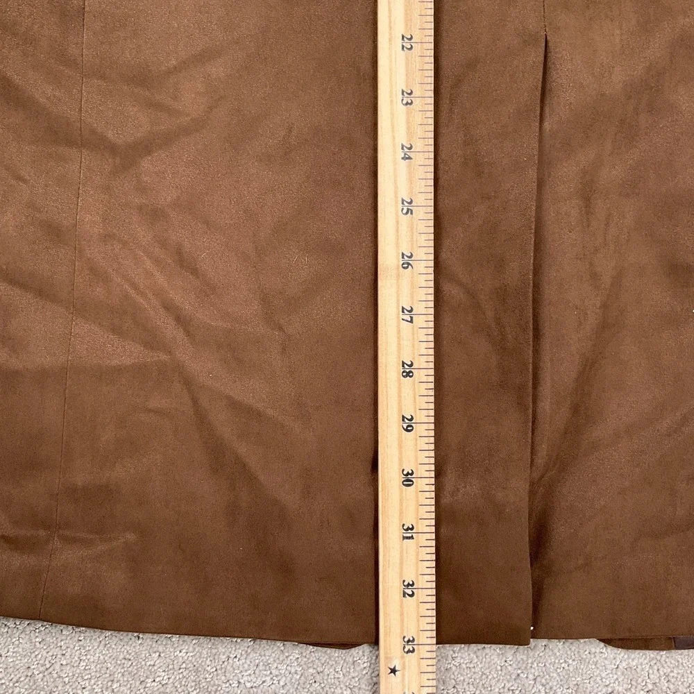 Chaps‎ Blazer Men 44L Brown Faux Suede Classic Career Sport Coat Jacket NWT